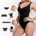Bodysculpt Seamless Scoop Neck Thong Bodysuit - Shapewear Curva Shapewear
