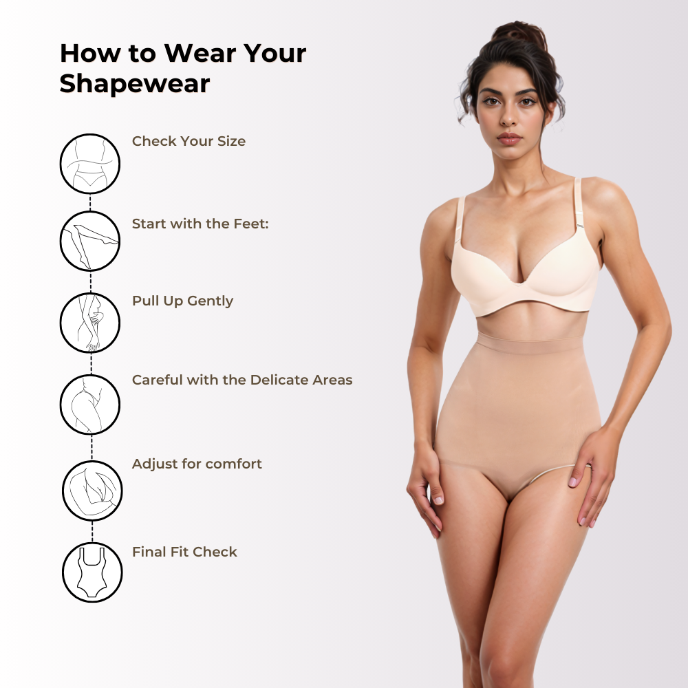 High Waisted Tummy Control Panty Seamless Sculpt - Shapewear Curva Shapewear