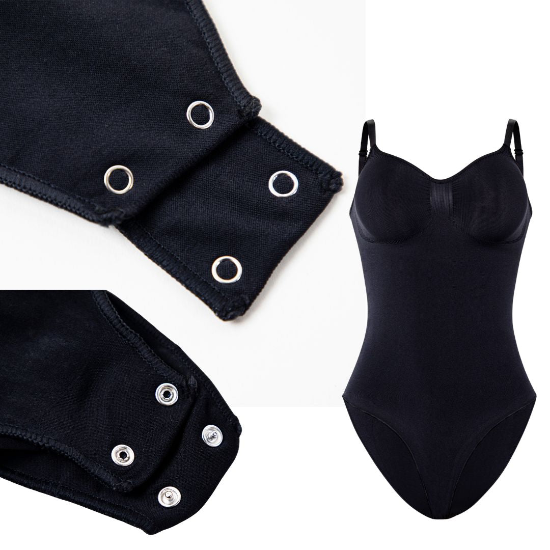 Curva BodySculpt Seamless Shaper Bodysuit Brief in Black – Tummy Control, Wire-Free, Invisible Shapewear for Women’s Dresses, Office Wear, and Special Occasions