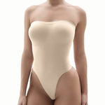 Curva Bodysculpt Seamless Strapless Shaper in Nude – Invisible Under-Clothing, Tummy Control, Non-Slip Body Shaping Wear for Women’s Dresses and Special Occasions