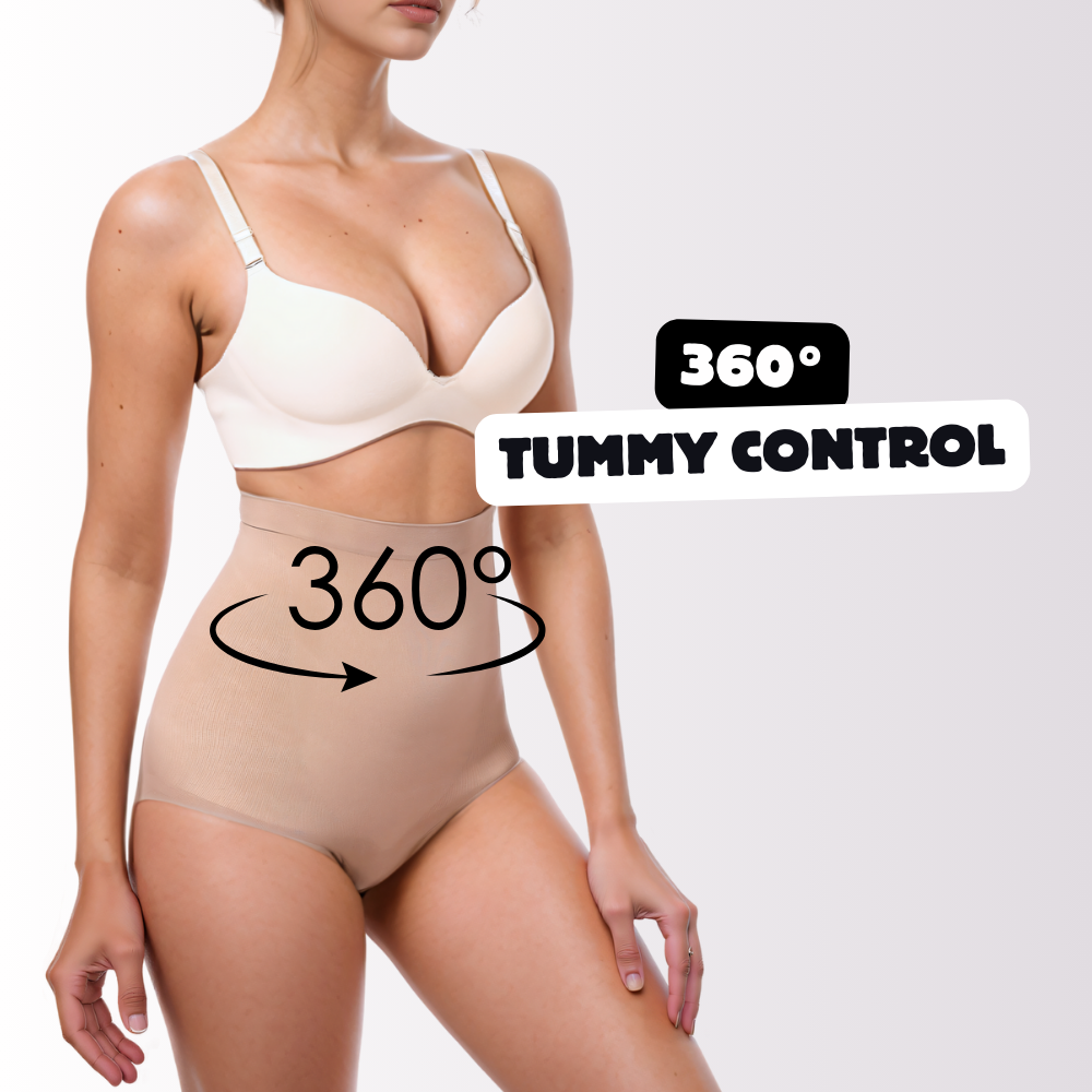 High Waisted Tummy Control Panty Seamless Sculpt - Shapewear Curva Shapewear 