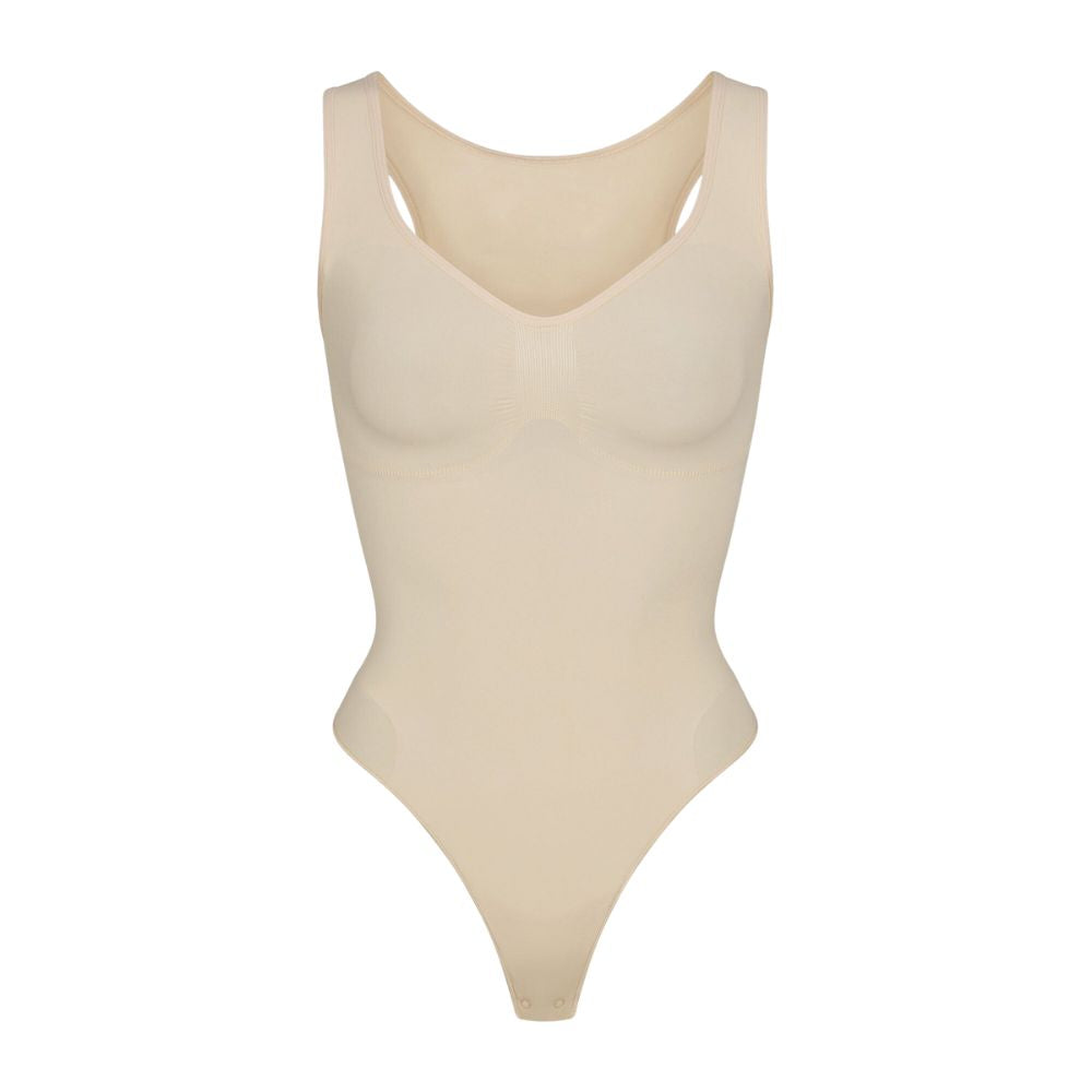 Bodysculpt Seamless Scoop Neck Thong Bodysuit