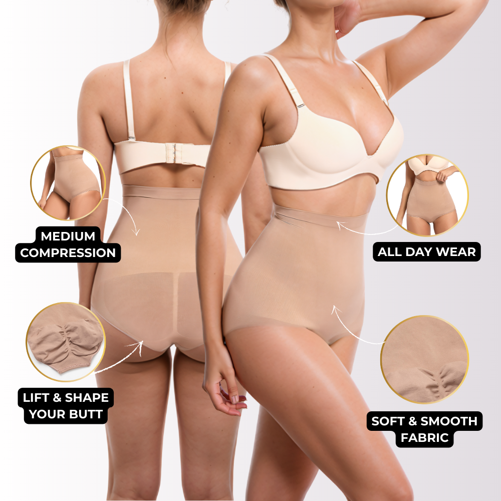 High Waisted Tummy Control Panty Seamless Sculpt - Shapewear Curva Shapewear 