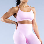 Sculpted Fit Seamless Cross Back Sports Bra