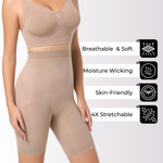 High Waisted Butt Lifting Shorts Seamless Sculpt - Shapewear Curva Shapewear 