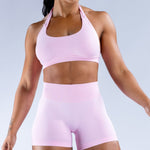 Sculpted Fit Seamless Halter Sports Bra