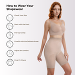 High Waisted Butt Lifting Shorts Seamless Sculpt - Shapewear Curva Shapewear 