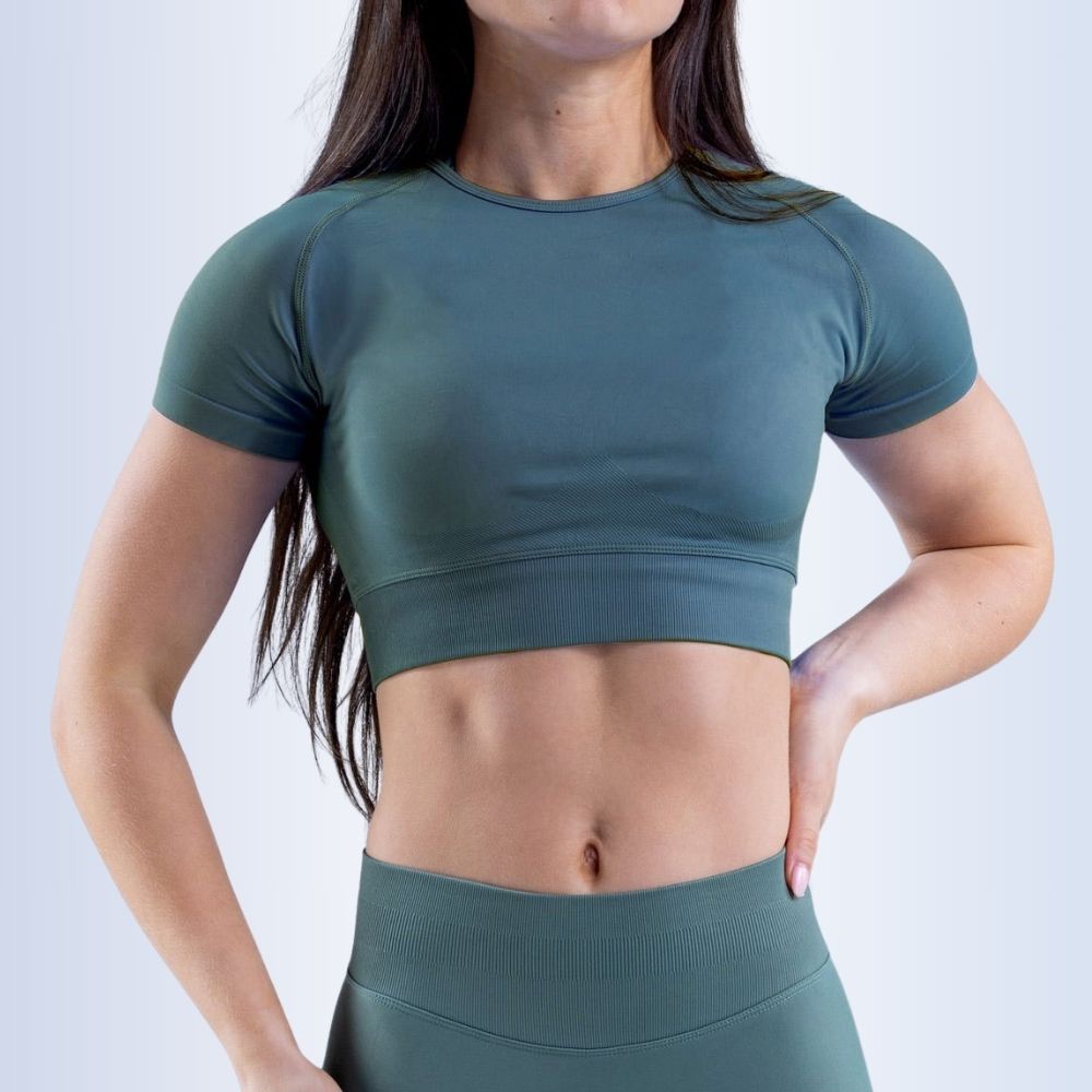 Sculpted Fit Seamless Sports Crop Top