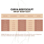 Curva BodySculpt Seamless Shaper Bodysuit Brief– Tummy Control, Wire-Free, Invisible Shapewear for Women’s Dresses, Office Wear, and Special Occasions