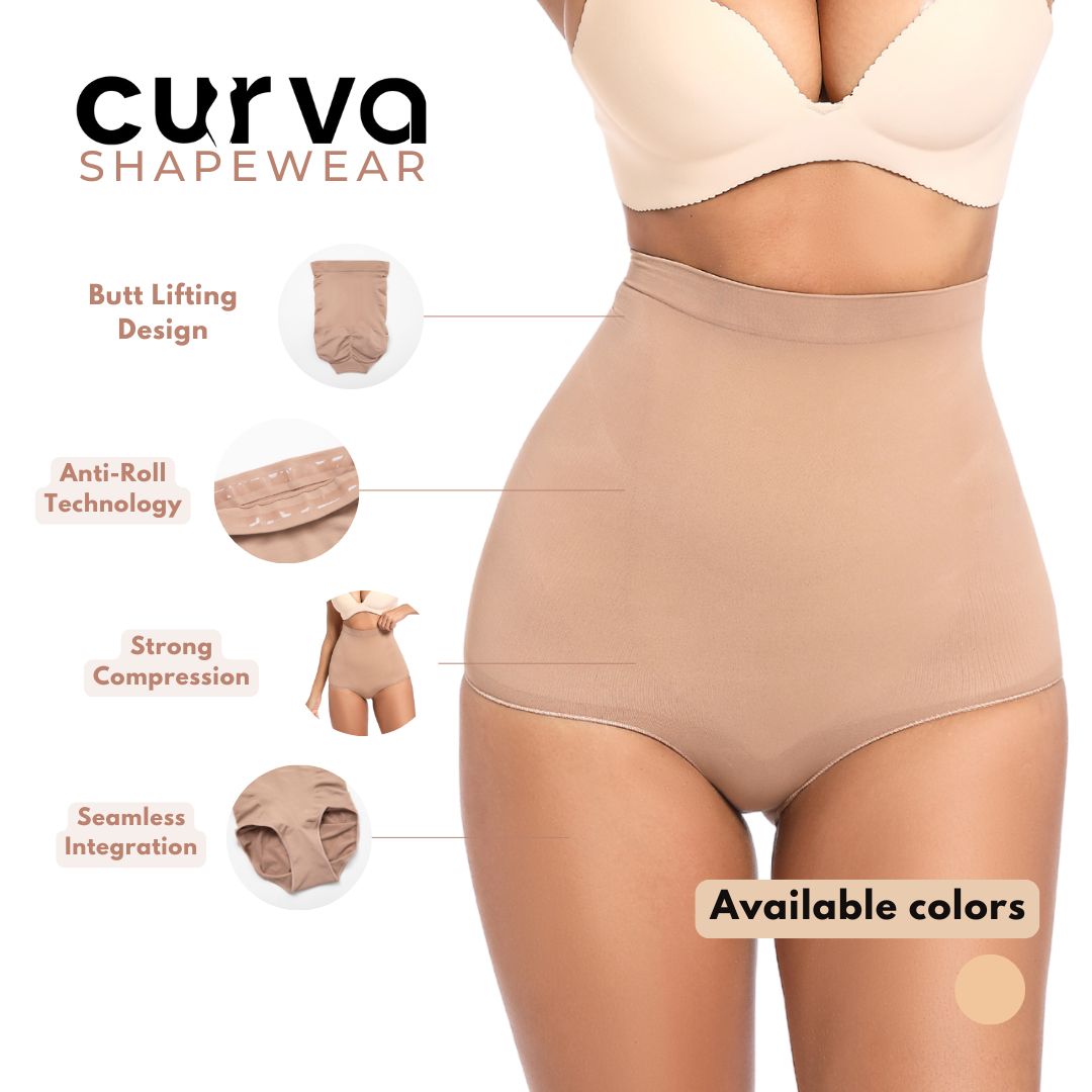 High Waisted Briefs High Waisted Tummy Control Brief Seamless Sculpt Curva Size: Small Color: Beige ₱1199.00 Body Sculpting,Body Sculpting & Confidence Boost,Butt-Lifting Shapewear,Casual & Everyday Comfort,High Waisted Briefs,High-Waisted Shapewear,High-