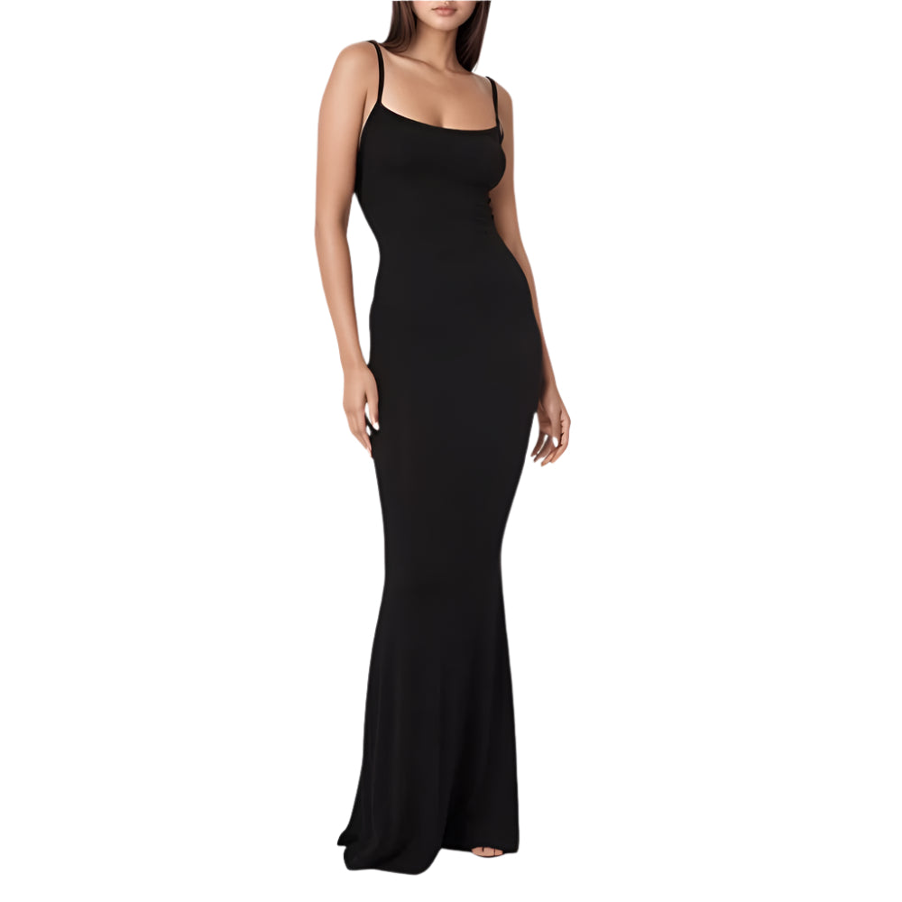 Black BodyHugging Dress & Bodysuit Strapless Shaper