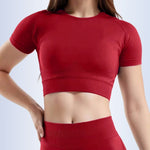 Sculpted Fit Seamless Sports Crop Top