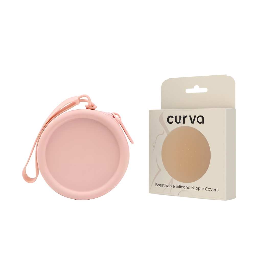 Bra Accessories Silicone Nipple Cover Bundle Curva Shapewear Breathable Silicone Nipple Covers (Color): Peach Nippies Silicone Bag (Color): Pink ₱369.00 Nipple Covers,Shapewear,shoptok