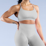 Sculpted Fit Seamless Cross Back Sports Bra